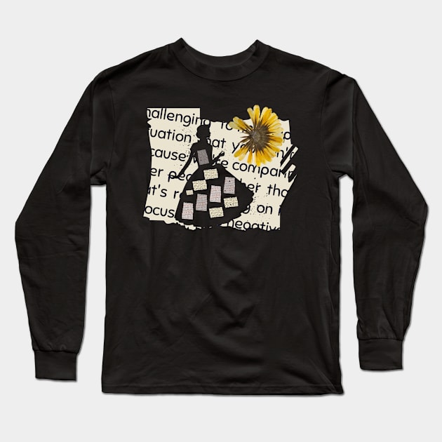 sunflower & girl Long Sleeve T-Shirt by DayDue